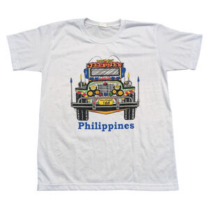 90s Philippines Jeepney Graphic Short Sleeve T shirt